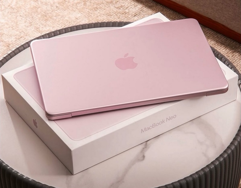 Macbook Neo màu Hồng Phớt (Blush)