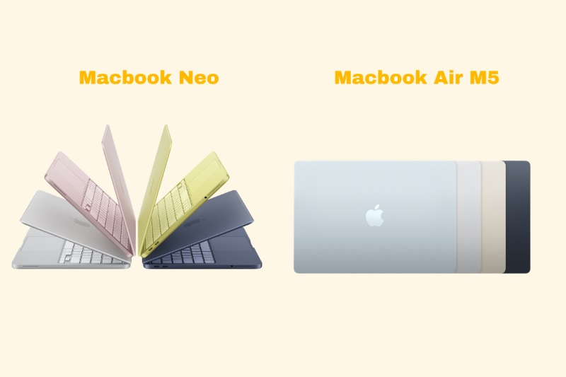 Nên mua MacBook Neo hay MacBook Air M5?
