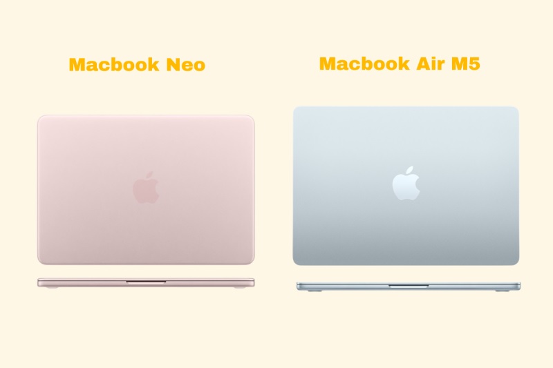 So sánh MacBook Neo và MacBook Air M5 qua âm thanh và webcam