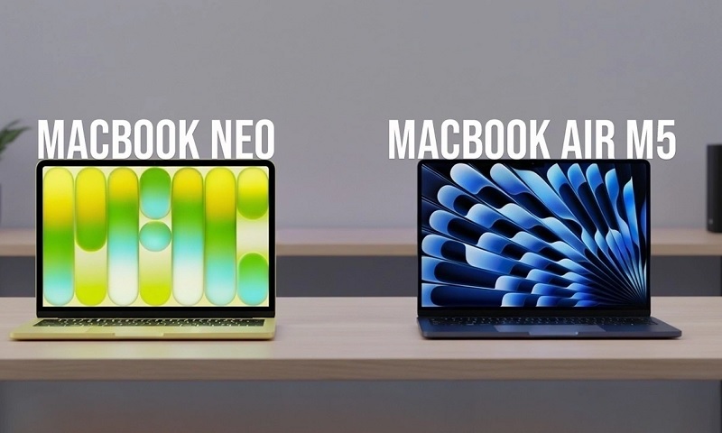 So sánh MacBook Neo và MacBook Air M5