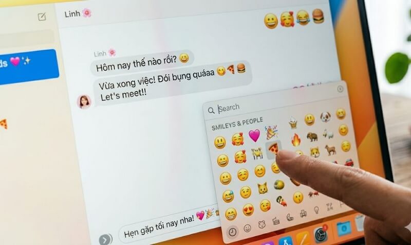 Cách mở biểu tượng (Emoji) trên MacBook
