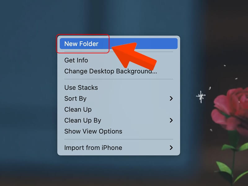 Tạo folder trên Macbook bằng chuột phải​