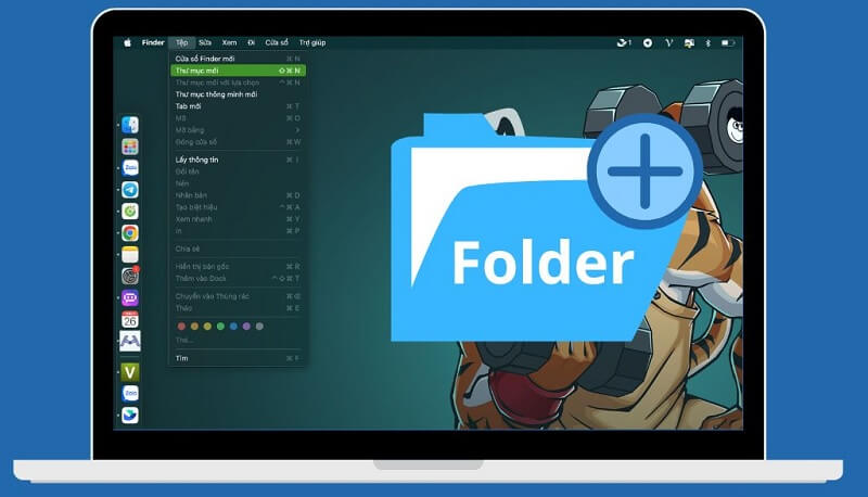 Cách tạo Folder trên Macbook​