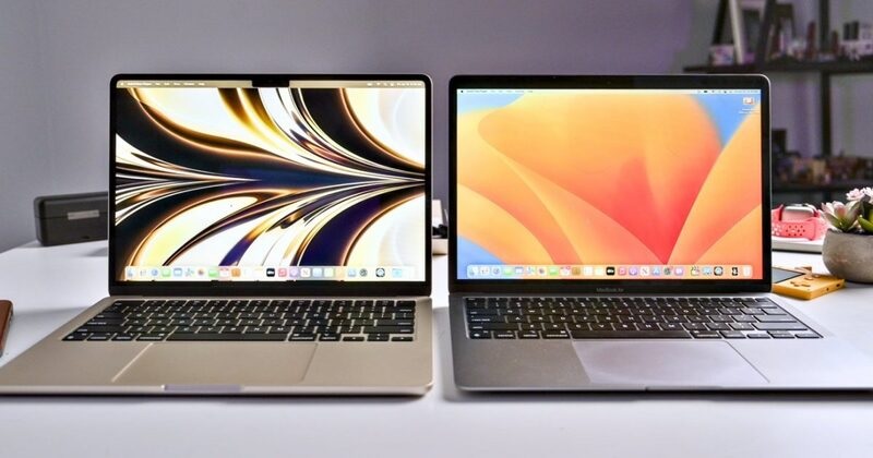 So sánh MacBook Air M1 và MacBook Air M4 qua màn hình