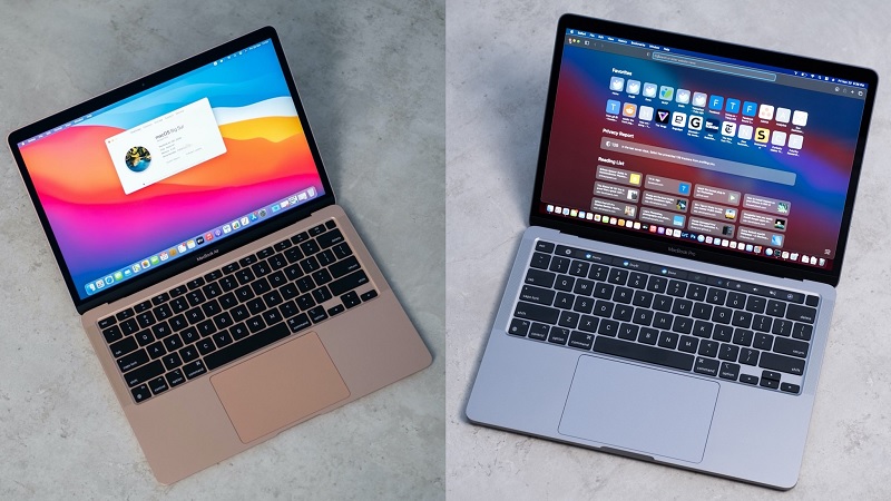 So sánh Macbook Air M1 và Macbook Pro M1 qua khả năng tản nhiệt