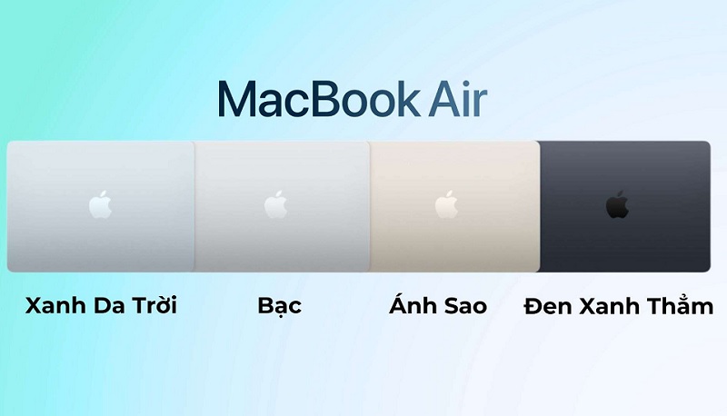 So sánh MacBook Air M4 và MacBook Air M3 qua màu sắc