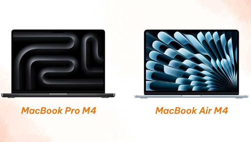 So sánh MacBook Air M4 và MacBook Pro M4 qua giá bán
