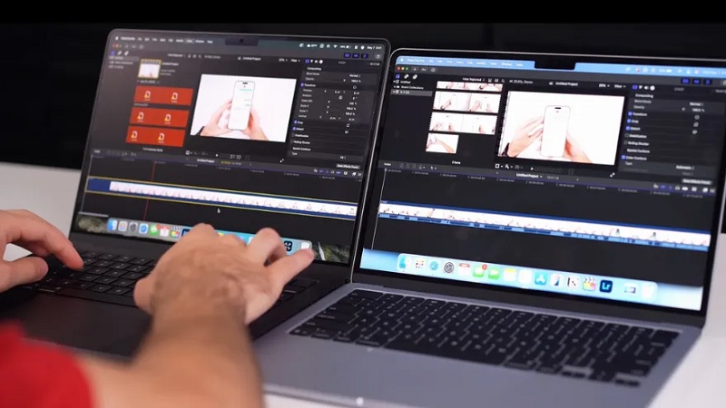 So sánh MacBook Air M4 và MacBook Pro M4 qua pin và thời lượng pin