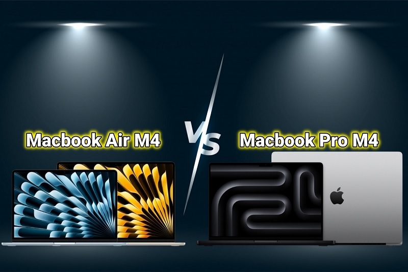 So sánh MacBook Air M4 và MacBook Pro M4 qua hiệu năng