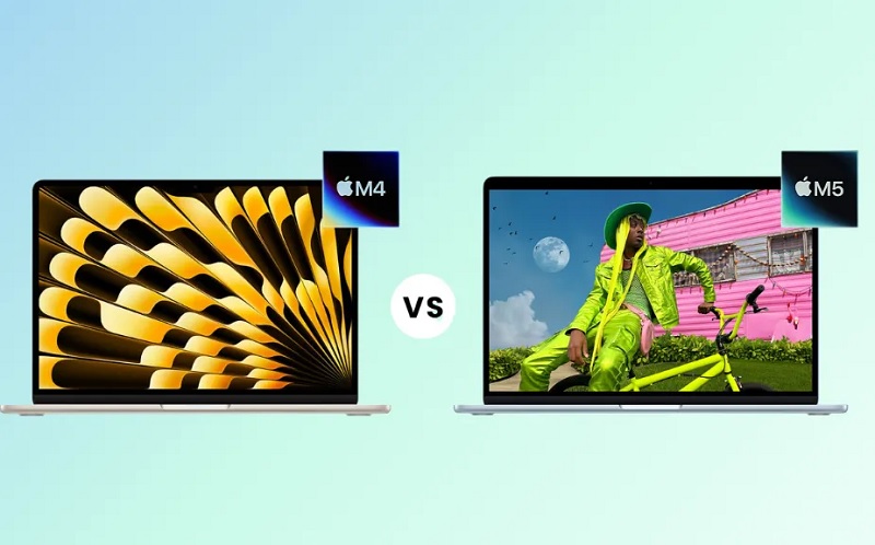 So sánh MacBook Air M5 và MacBook Air M4 qua khả năng kết nối không dây