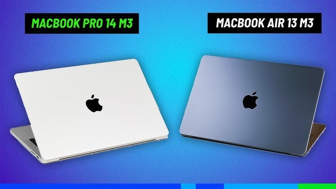 So sánh MacBook Pro M3 và MacBook Air M3 qua chip