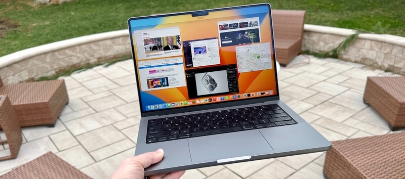 So sánh MacBook Pro M5 và MacBook Pro M2 qua màn hình