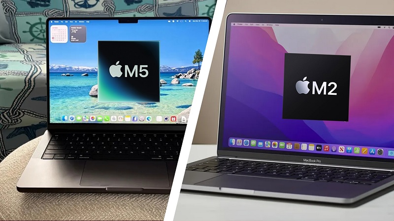 MacBook Pro M5 và MacBook Pro M2