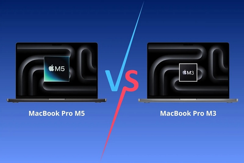 MacBook Pro M5 và MacBook Pro M3 qua thiết kế