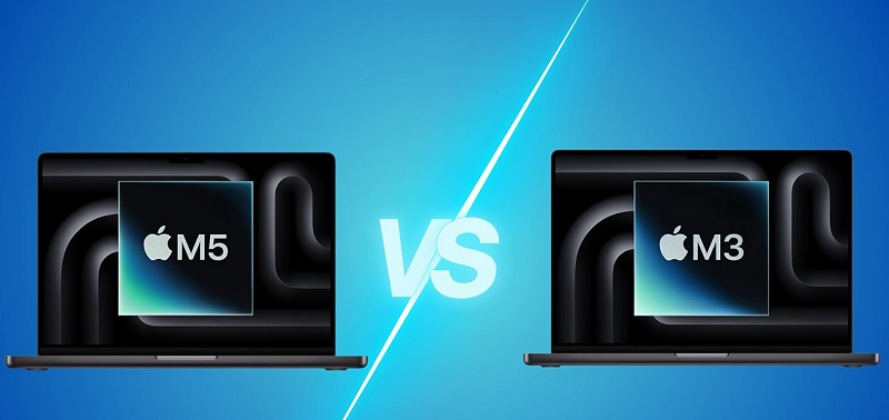 MacBook Pro M5 và MacBook Pro M3 chi tiết