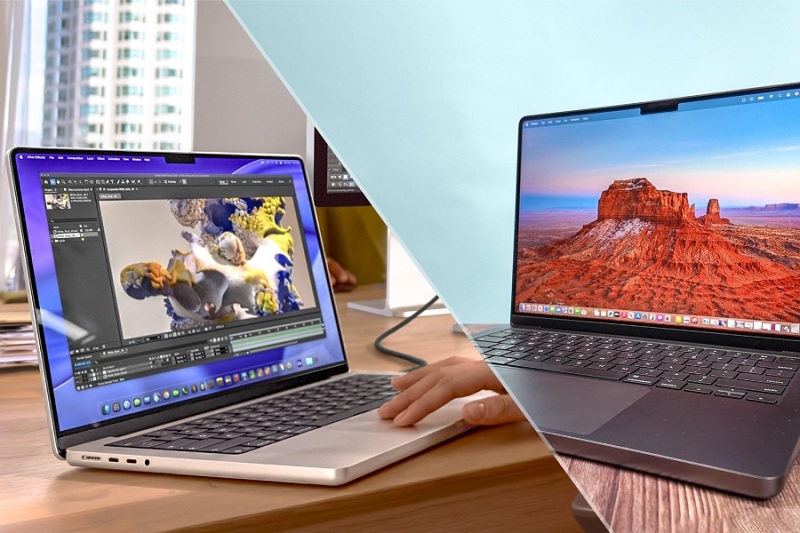 So sánh MacBook Pro M5 và MacBook Pro M4 qua màn hình
