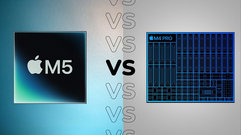 So sánh Chip Apple M5 và Apple M4 qua băng thông bộ nhớ