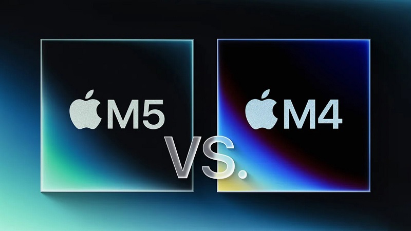 Chip Apple M5 vs Apple M4