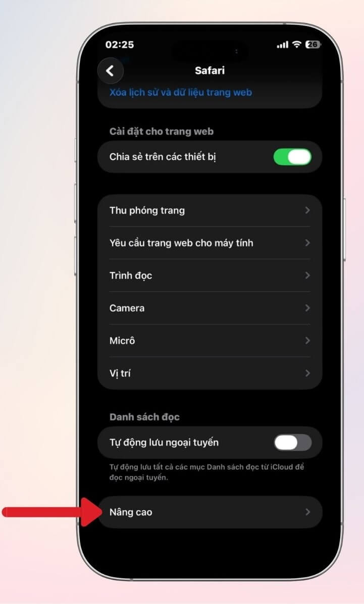 Cách kích hoạt 120Hz trên trình duyệt Safari trên iPhone