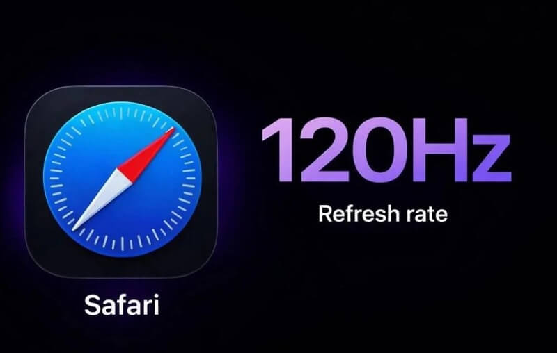 Có nên kích hoạt 120Hz trên trình duyệt Safari?