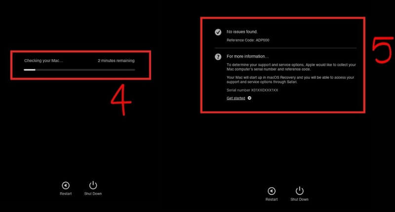 Sử dụng Apple Diagnostics trên Mac kiểm tra Kernel Panic