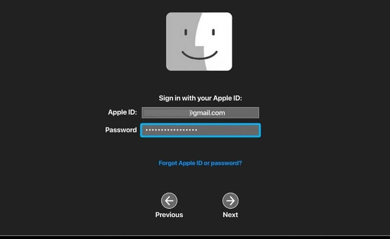 Sửa lỗi MacBook không nhập được mật khẩu bằng cách thử mật khẩu Apple ID