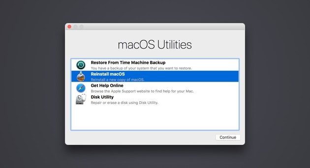 Khởi động bằng Recovery Mode Macbook