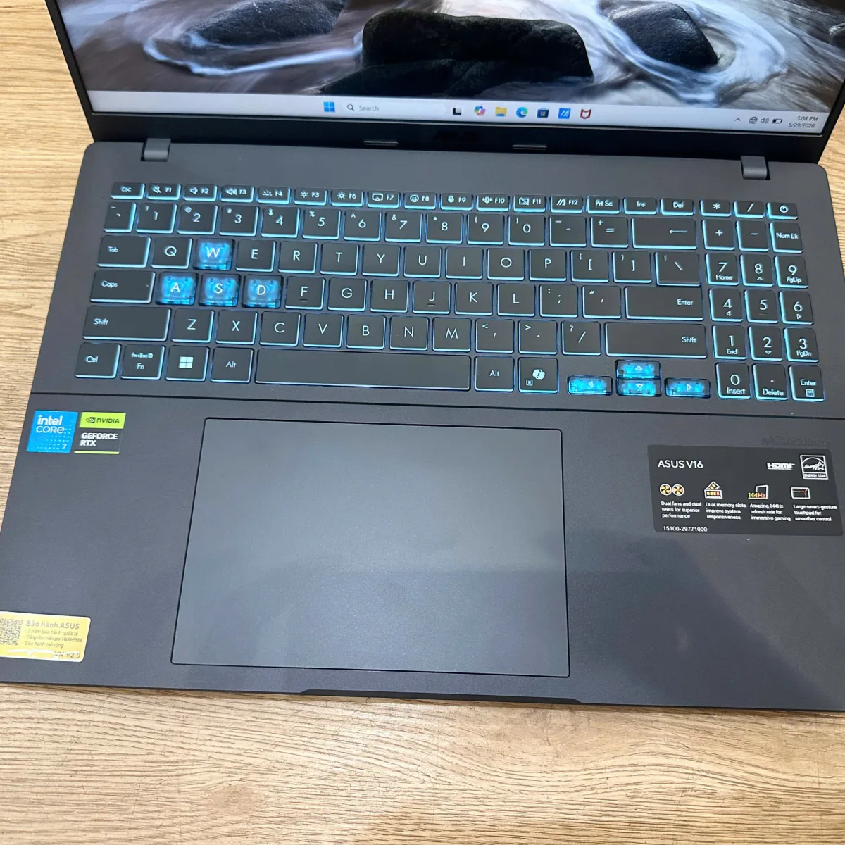 Asus Vivobook Gaming V3607VM-RP044W Core 7-240H/16G/1T/16"/RTX5060 8GB/W11 Đen Cũ