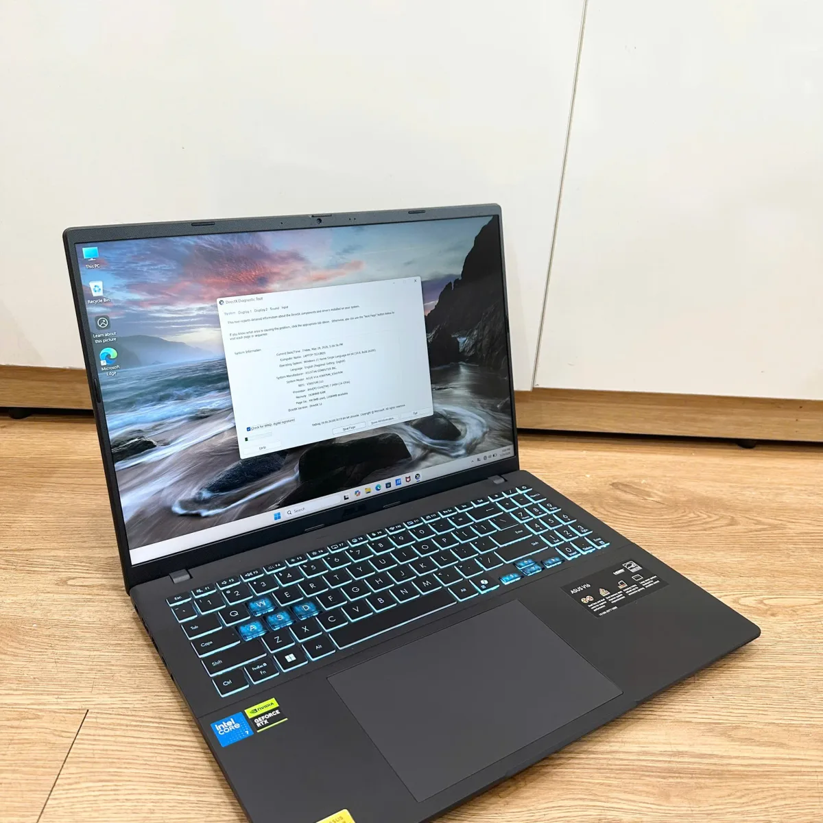 Asus Vivobook Gaming V3607VM-RP044W Core 7-240H/16G/1T/16"/RTX5060 8GB/W11 Đen Cũ