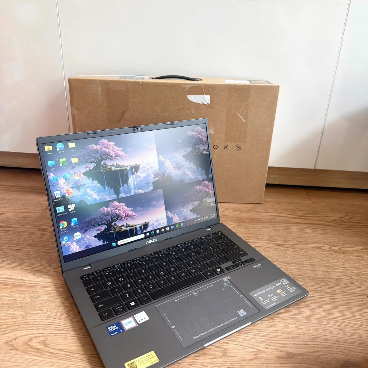 Asus Vivobook S3407CA-LY096WS U7-255H/AI/16GB/512GB/14" WUXGA/W11+HS24+OS365 Xám Cũ