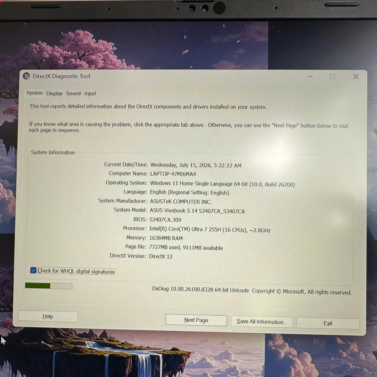 Asus Vivobook S3407CA-LY096WS U7-255H/AI/16GB/512GB/14" WUXGA/W11+HS24+OS365 Xám Cũ