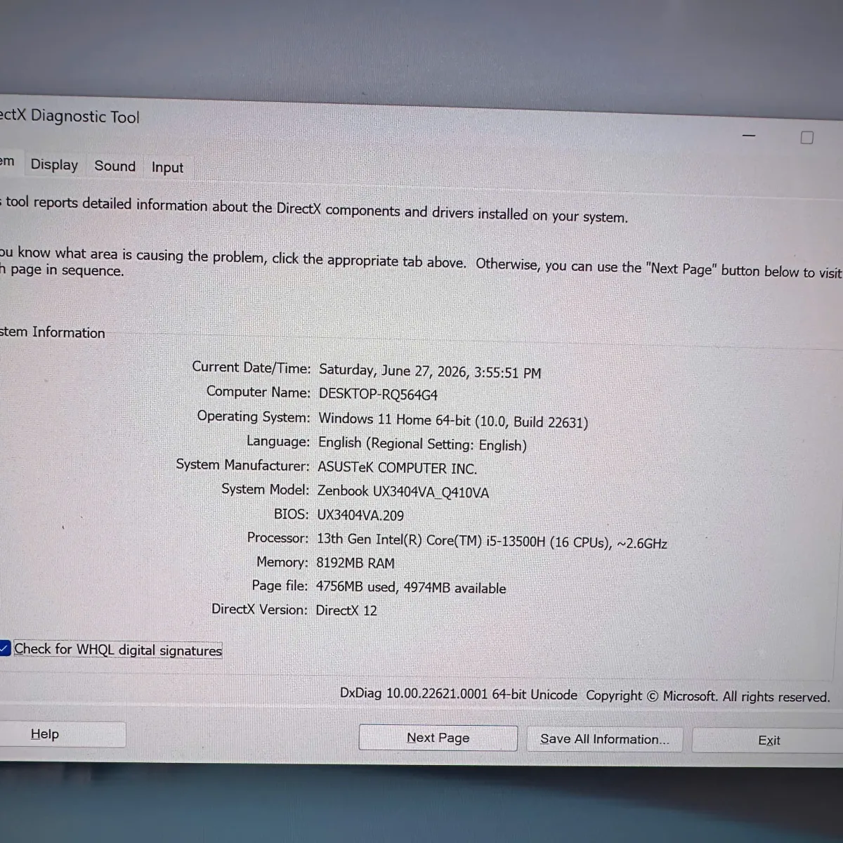 Asus Zenbook 14X UX3404VA I5-13500H/8/512GB 14.5 Inch 2.8K OLED 120Hz Touch Xanh Cũ