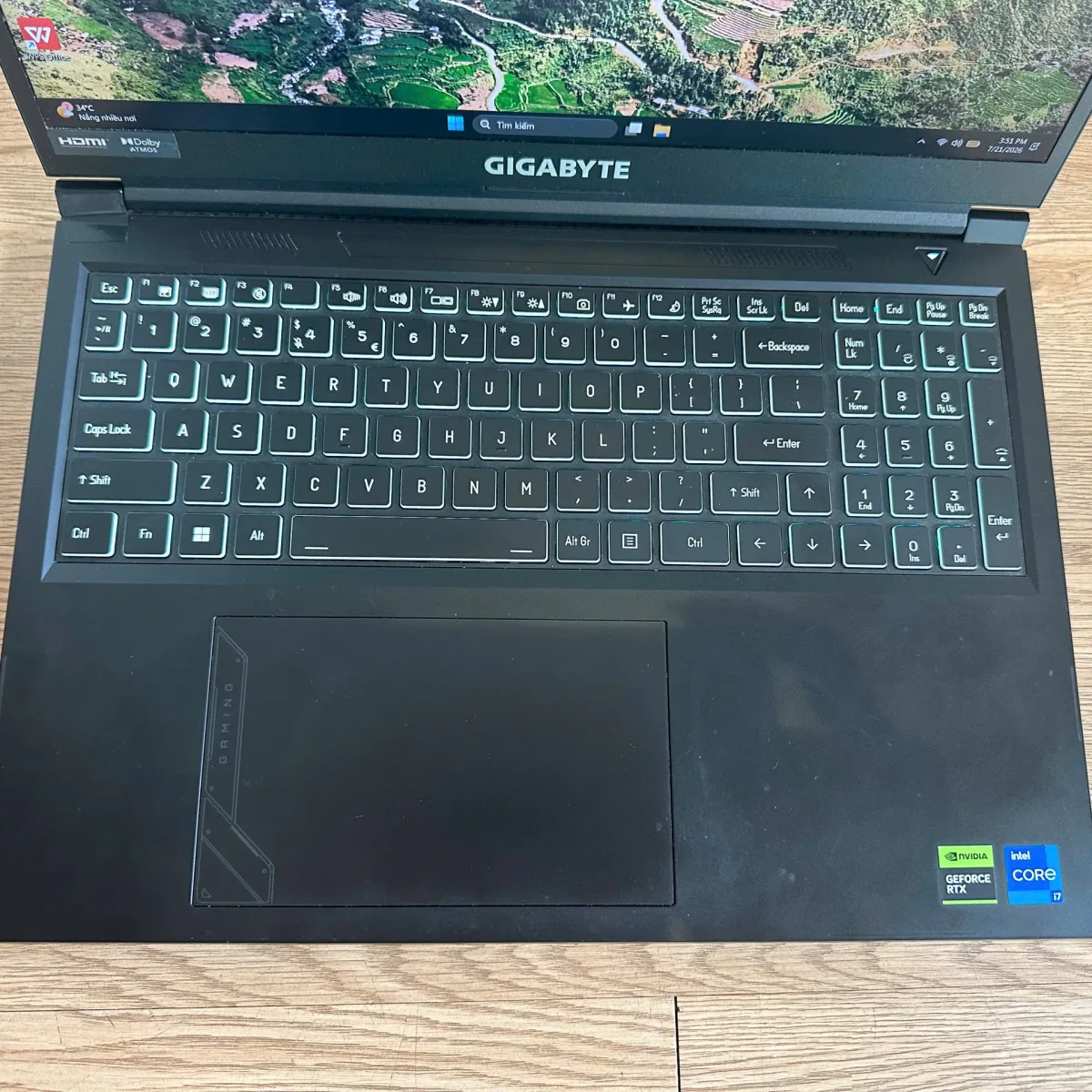 Gigabyte G6 MF 2024 RC56 I7-13620H/16/512GB 16 Inch FHD/165Hz/RTX 4050/Win 11 Đen Cũ