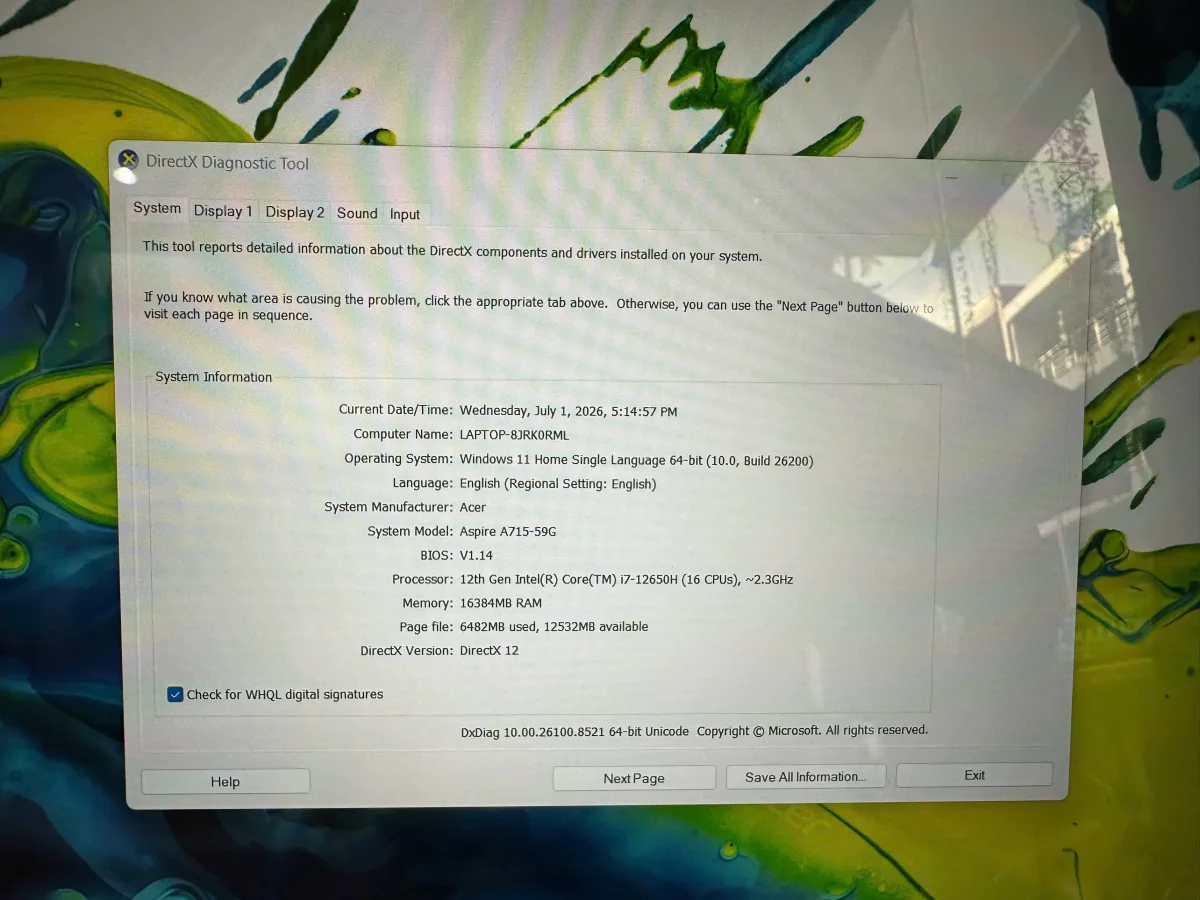 Gigabyte Gaming G5 MF5-52VN353SH I5 13500H/16GB/512GB/15.6"FHD/RTX4050_6GB/Win11