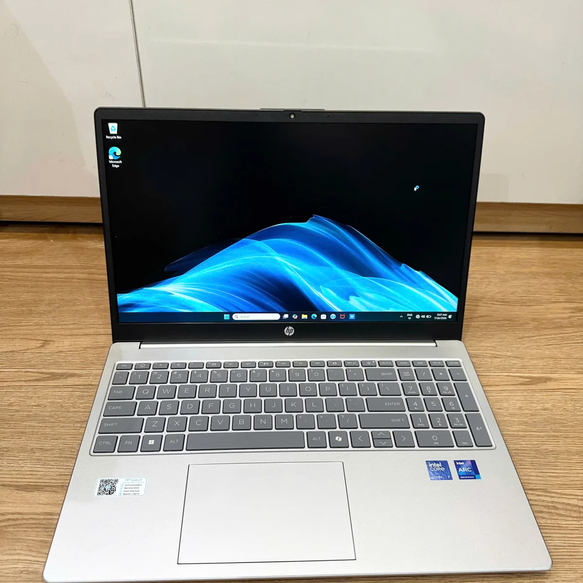 HP 15-fd1289TU Ultra 7-155H/AI/16GB/512GB/15.6"FHD/Win11 Bạc Cũ
