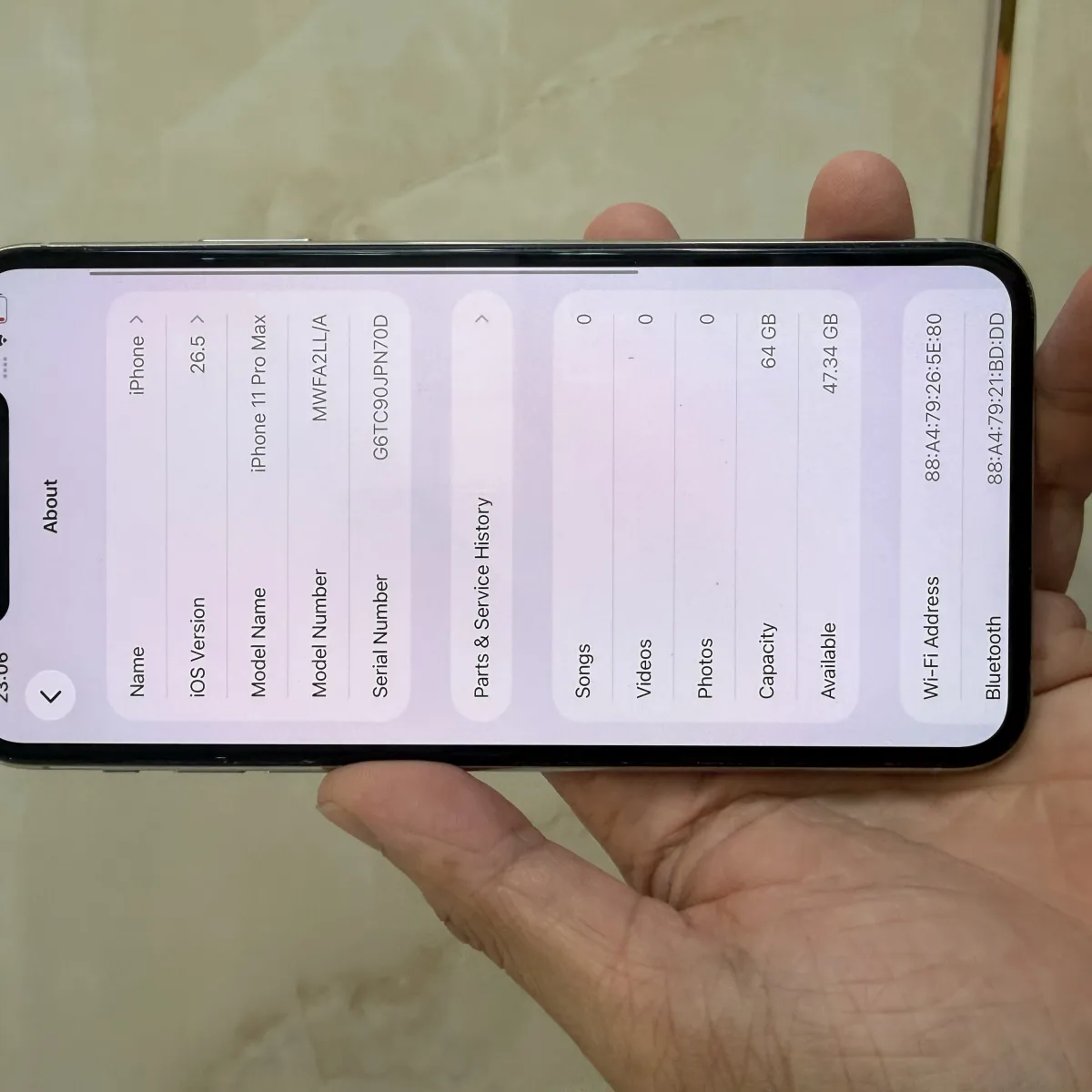 Iphone 11 Pro Max 64 Trắng Cũ