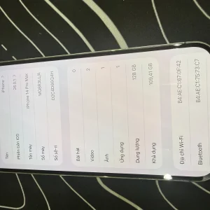 Iphone 14 Pro Max 128 tím LL 98 pin 84 zin
