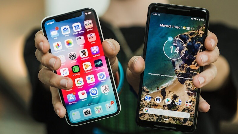 So sánh iPhone iOS và điện thoại chạy hệ điều hành Android