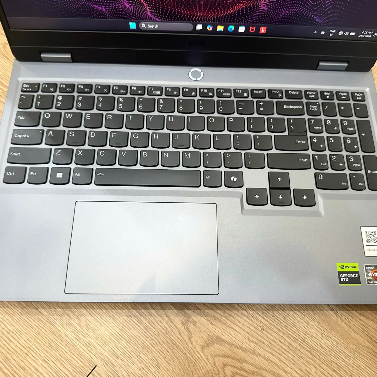 Lenovo Gaming LOQ 15ARP9 R5-7235HS/16GB/512G/15.6FHD/RTX3050 6G/W11_Xám