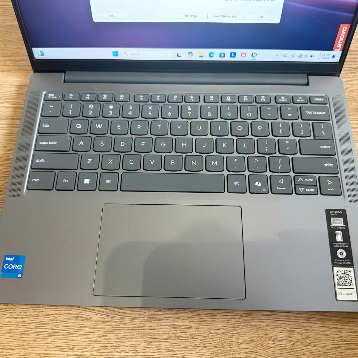 Lenovo IdeaPad Slim 3 14IRH10 I5-13420H/16GB/512GB/14" WUXGA/Win 11_Xám