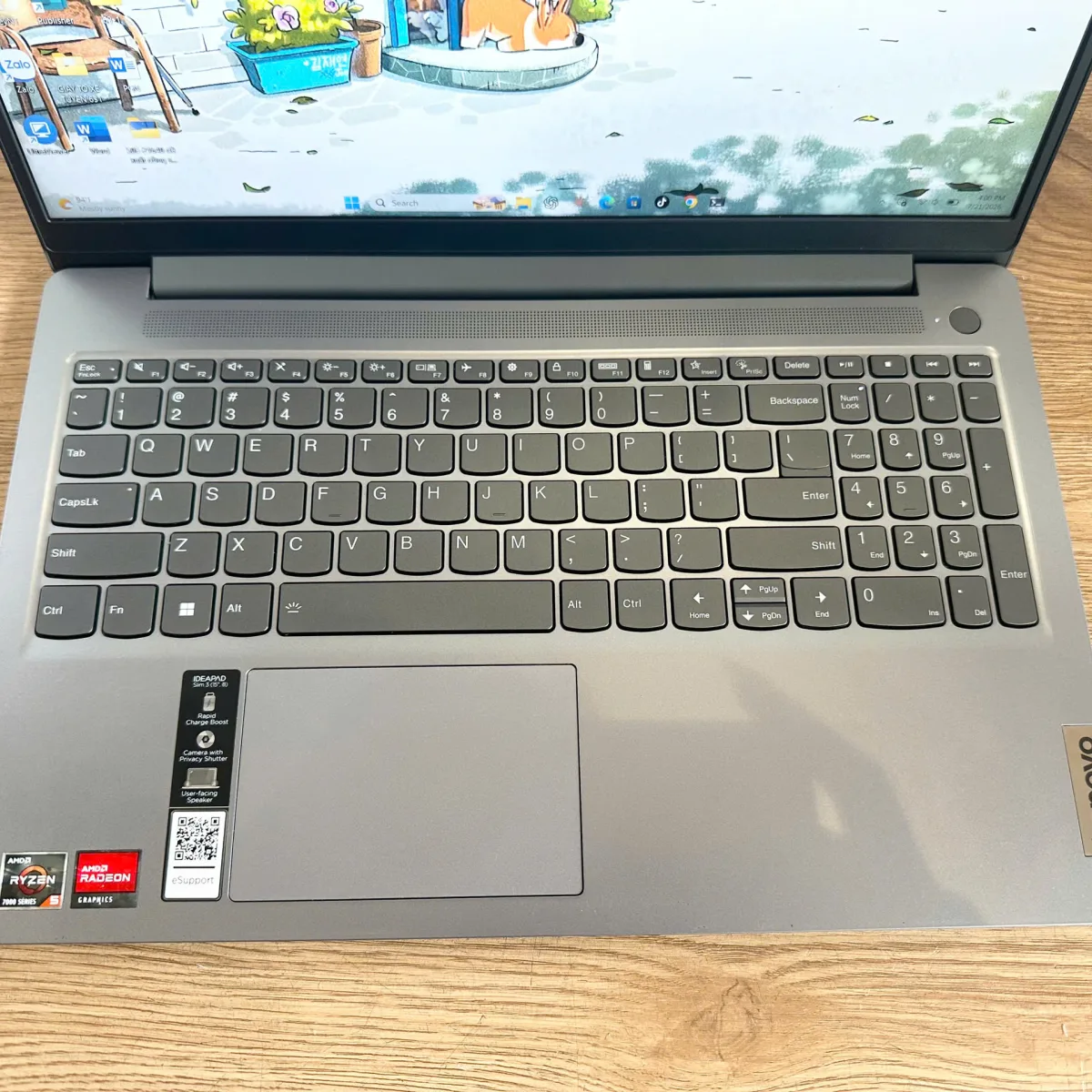 Lenovo IdeaPad Slim 3 15AMN8 AMD Ryzen 5-7520U/8/256GB Xám Cũ