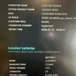 Lenovo IdeaPad Slim 3 15AMN8 AMD Ryzen 5-7520U/8/256GB Xám Cũ