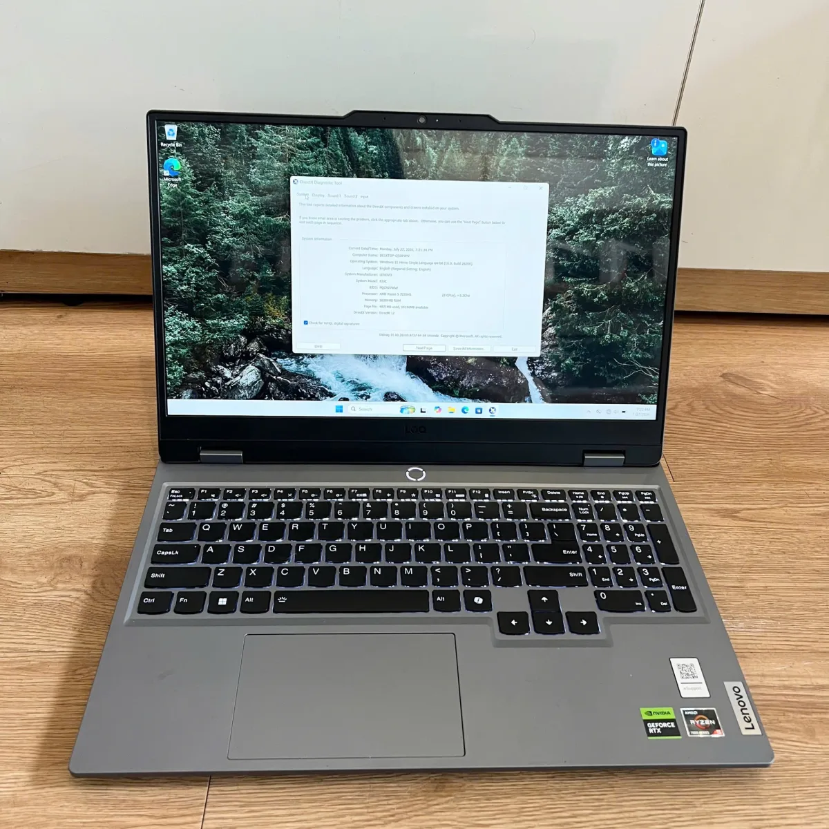 Lenovo LOQ 15ARP9 83JC00M3VN AMD R5-7235HS/16/1TB 15.6 FHD RTX3050 Xám Cũ