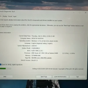 Lenovo Thinkpad T14 Gen 6 AMD Ryzen AI 5 Pro 340w 32/512GB 14 Inch FHD+ Touch like new