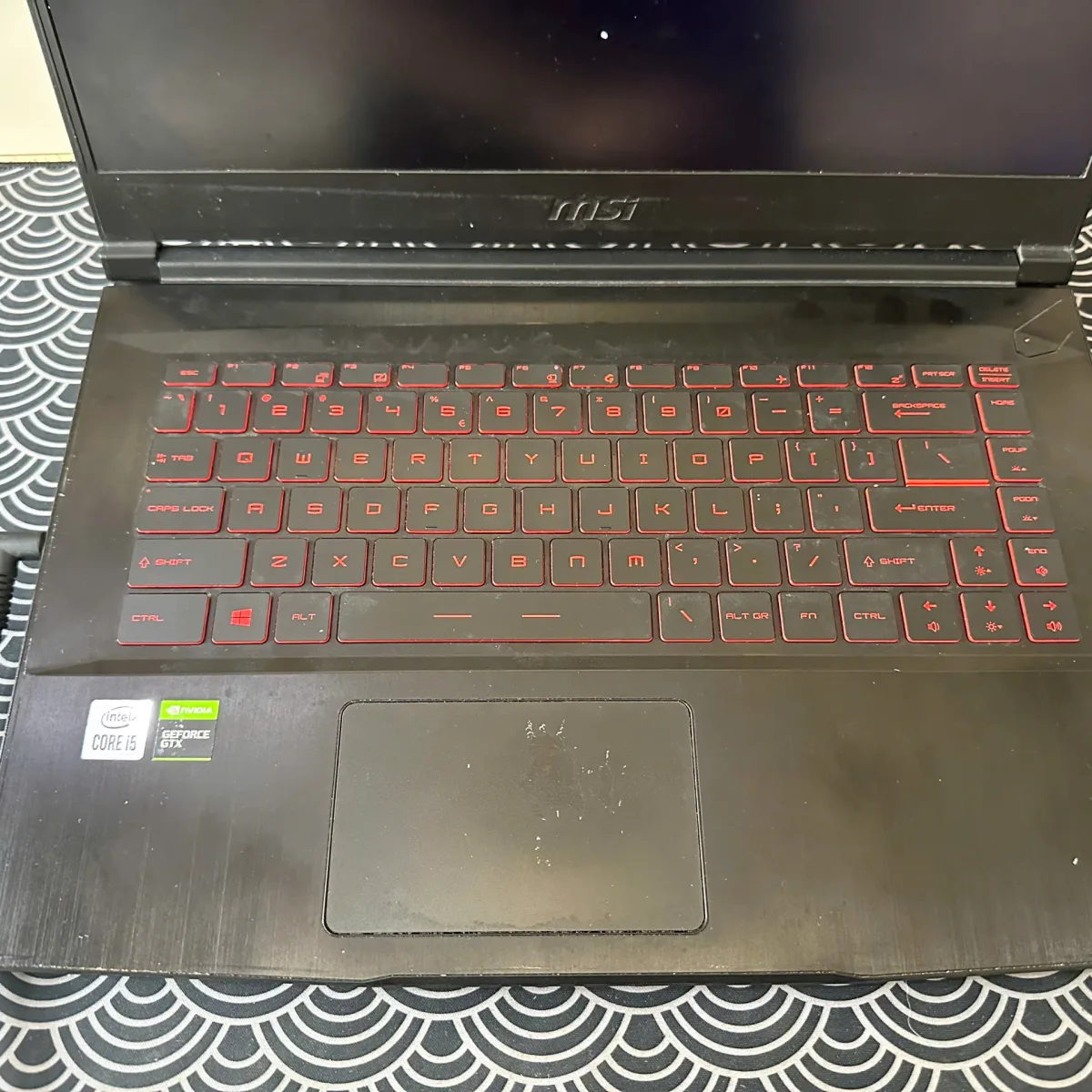 MSI GF63 Thin 10SC I5/1050H/16/512GB GTX1650 Đen Cũ