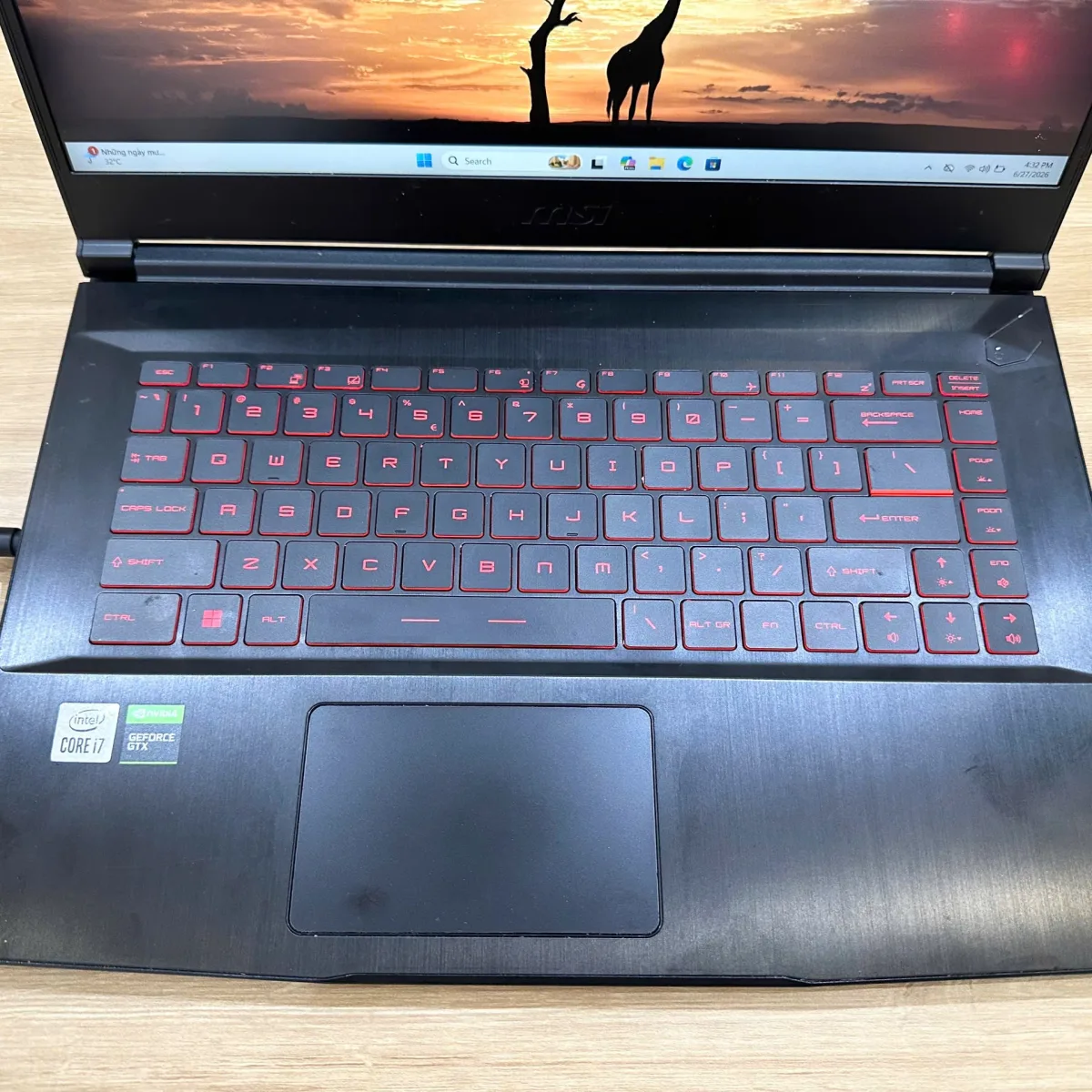 MSI GF63 Thin 10SC i7/10750H/8/512GB GTX1650 Đen