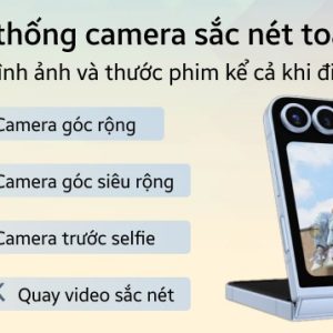 Camera Samsung Galaxy Z Flip6 50MP zoom quang 2x - TuanDigi