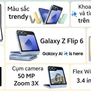 Samsung Galaxy Z Flip6 pin 4000mAh Galaxy AI FlexWindow - TuanDigi