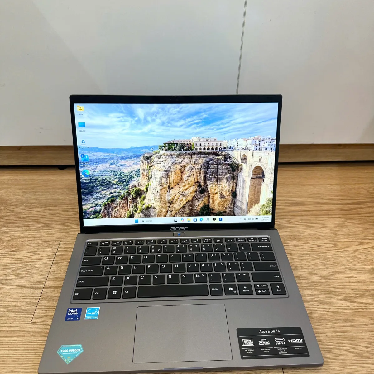 Acer Aspire Go 14 AI AG14-71M-52LH Ultra 5 115U/16GB/512GB/14" FHD+/Win11 Xám Cũ đẹp