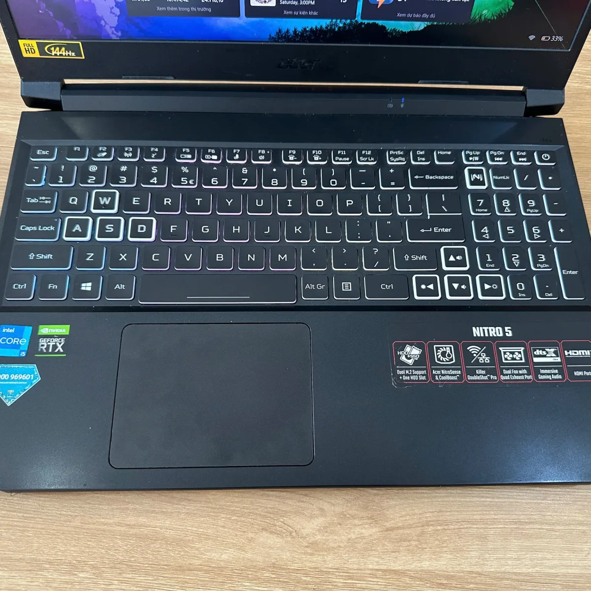Laptop Acer Nitro 5 AN515-57-51G6 I5 11400H 16/512 RTX 3050 4GB Đen Cũ